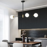 Klar Rund Glasboll Linjär Hänglampa